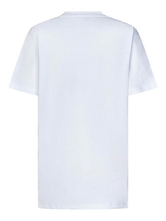 T-Shirt Over Moschino Grafica Orsetto Con Fiocco Italiano DV0443