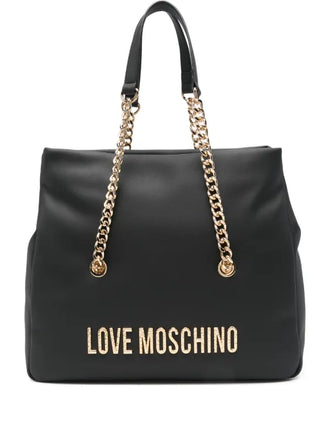 Borsa Love Moschino JC4311 a spalla Pu GRS Nero Hammered Logo
