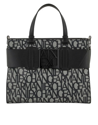 Borsa Armani exchange Tote bag logata Big 942689 3F742
