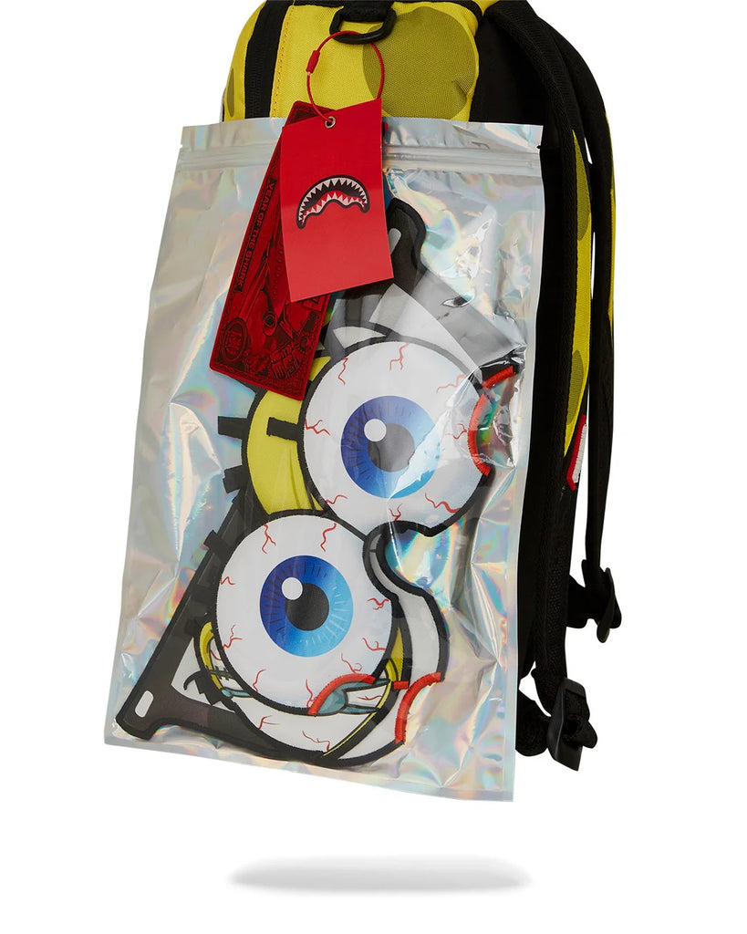 ZAINO SPRAYGROUND ART7302 SPONGEBOB REMOVABLE EYES DLXR BACKPACK