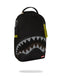 ZAINO SPRAYGROUND ART7736 SHARK CENTRAL YELLOW TAPE DLX SATIN BACKPACK
