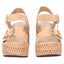Scarpe Tosca Blu SS2635S356 Zeppa Tulum in suede colore beige