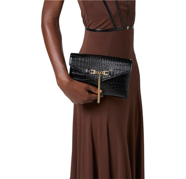 Borsa Elisabetta Franchi BS56A57E2 Pochette tracolla con catena groumette