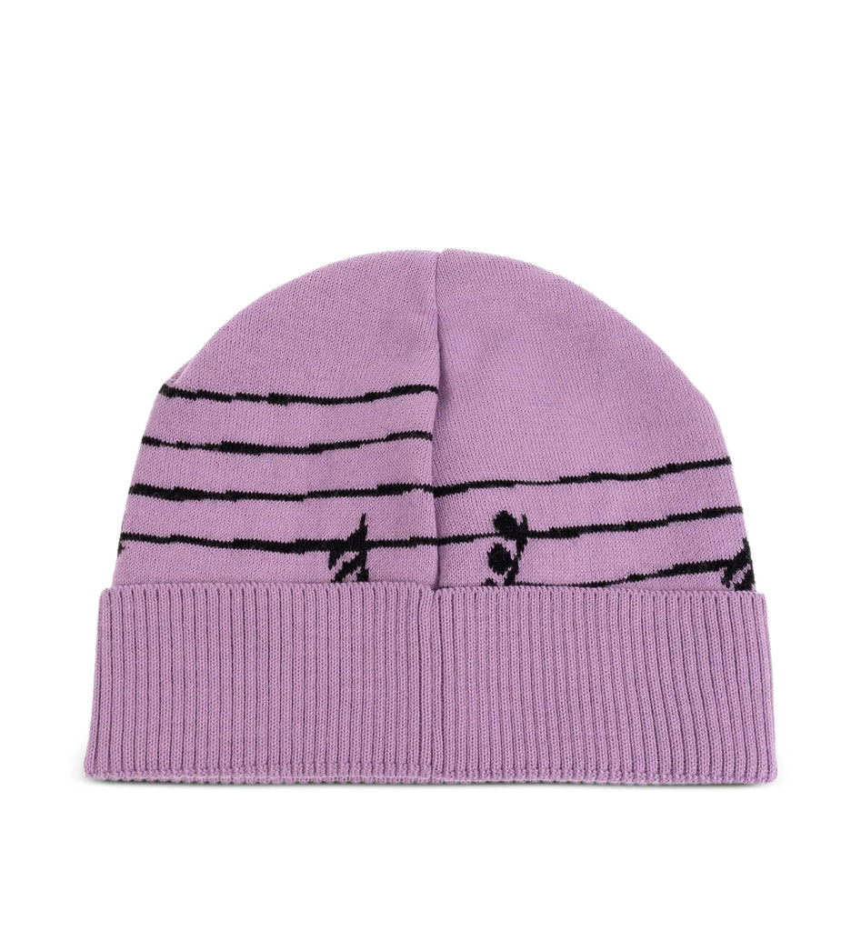 Cappello Moschino 65464 M3319 risvolto orsetto teddy e note musicali