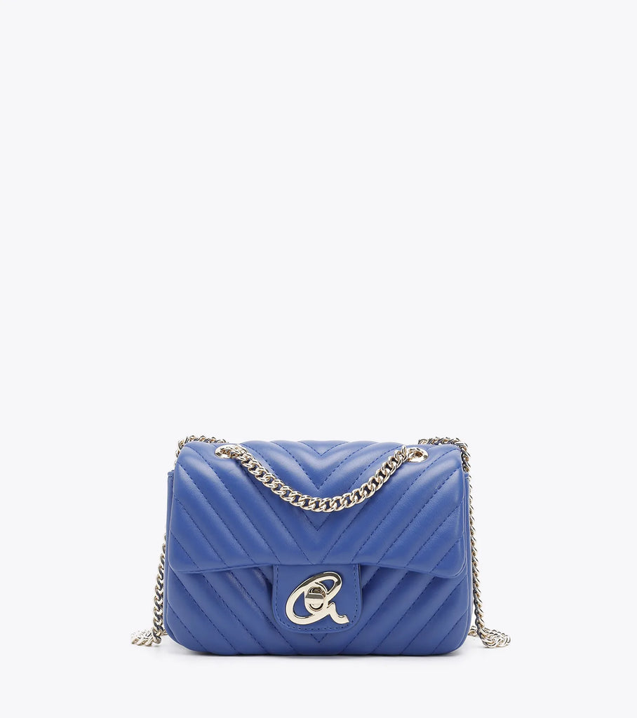 BORSA AXEL 1020-0985 A TRACOLLA PICCOLA CAPITONE CON DOPPIA CATENA