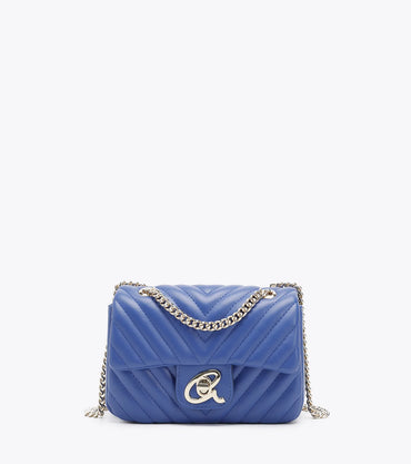 BORSA AXEL 1020-0985 A TRACOLLA PICCOLA CAPITONE CON DOPPIA CATENA