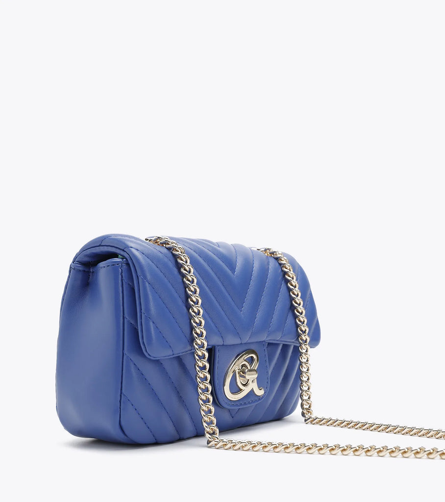 BORSA AXEL 1020-0985 A TRACOLLA PICCOLA CAPITONE CON DOPPIA CATENA