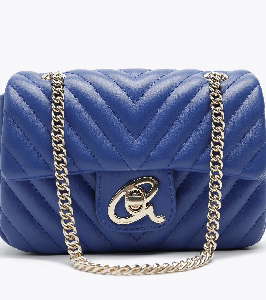 BORSA AXEL 1020-0985 A TRACOLLA PICCOLA CAPITONE CON DOPPIA CATENA