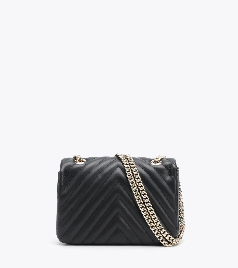 BORSA AXEL 1020-0985 A TRACOLLA PICCOLA CAPITONE CON DOPPIA CATENA