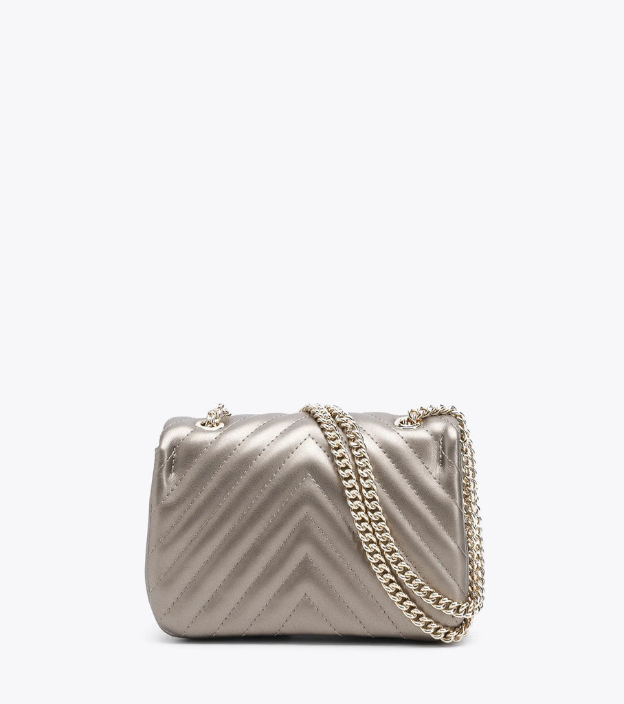 BORSA AXEL 1020-0985 A TRACOLLA PICCOLA CAPITONE CON DOPPIA CATENA