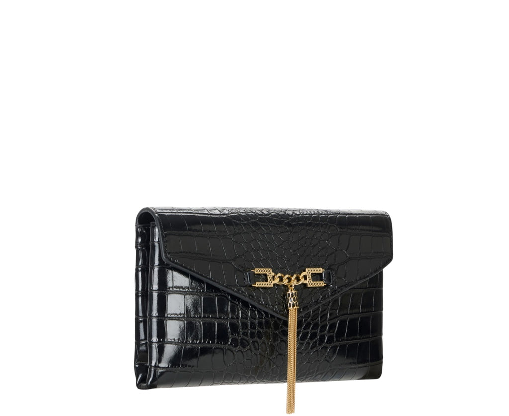 Borsa Elisabetta Franchi BS56A57E2 Pochette tracolla con catena groumette