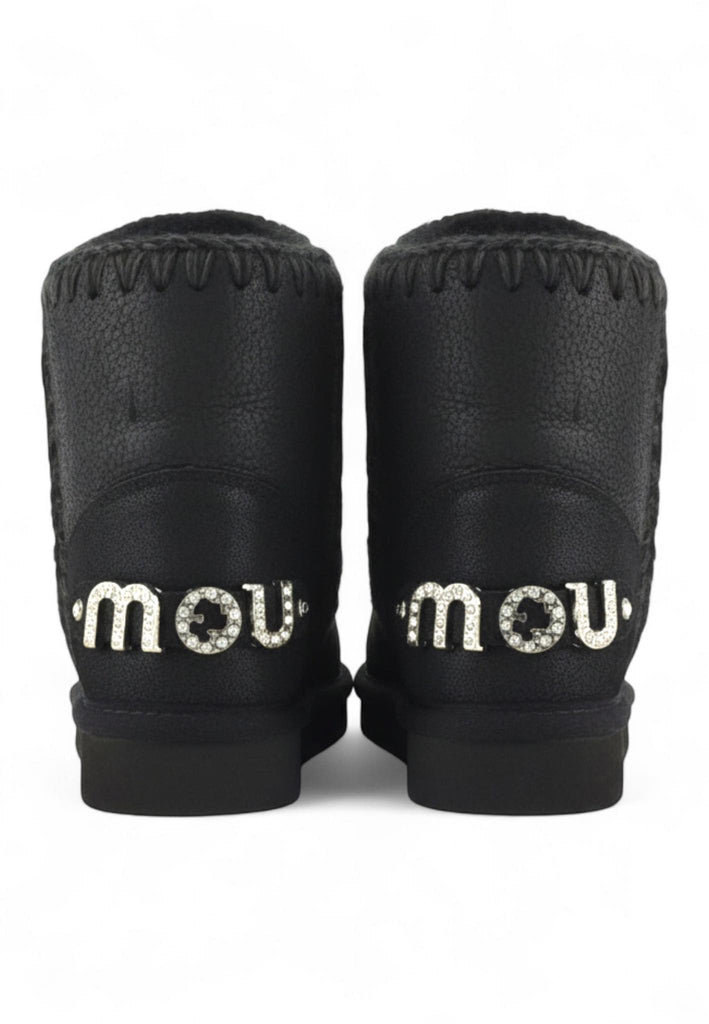 Scarpe MOU Eskimo 18 rhinestones logo MU.FW101036B CBKG Black