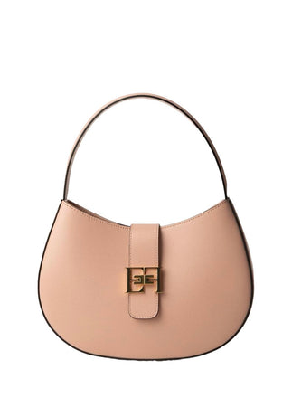 Borsa Elisabetta Franchi BS40F41E2 Hobo grande con logo in metallo