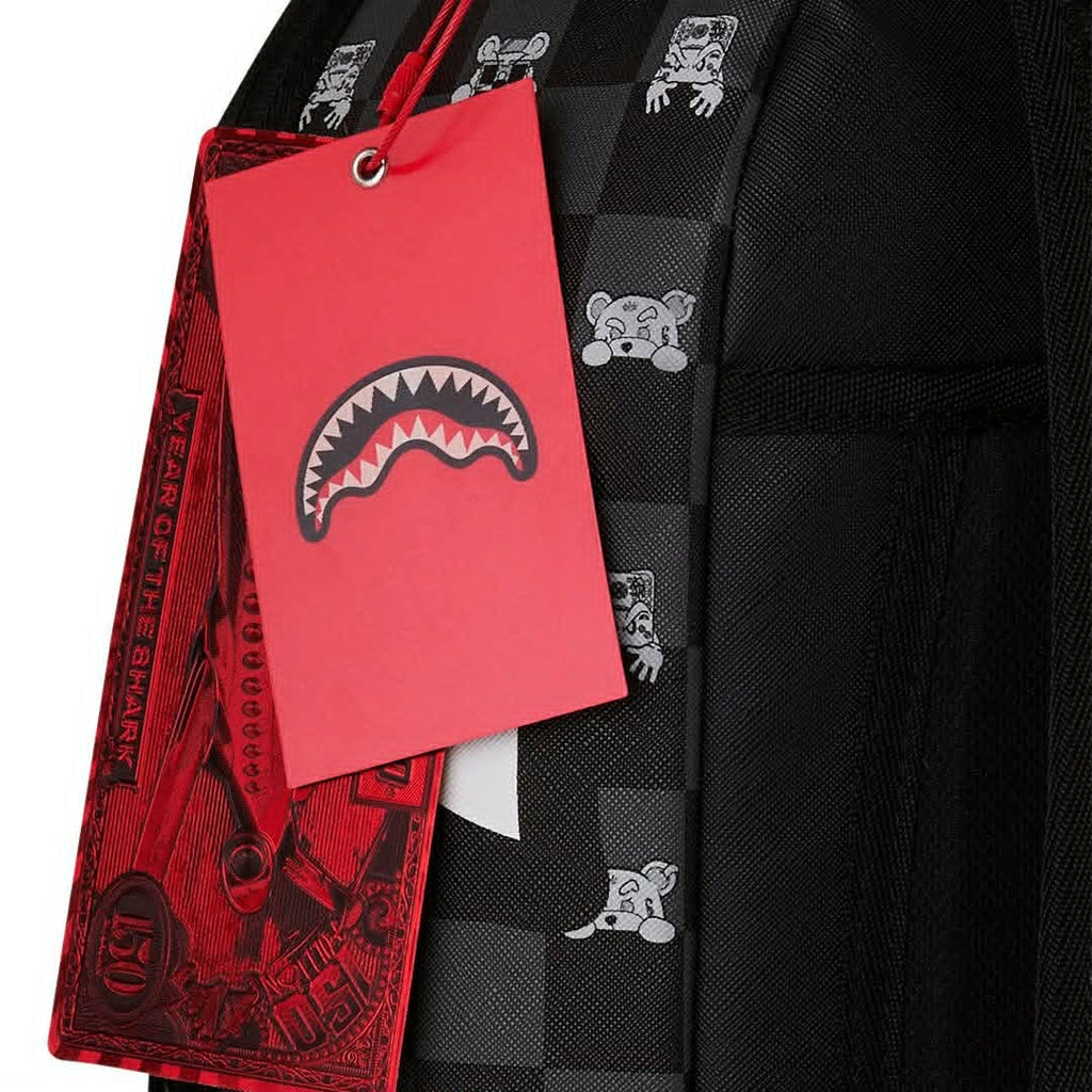 ZAINO SPRAYGROUND 8872 GRAY PEEKING CHARACTER