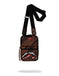 TRACOLLA SPRAYGROUND 8967 SMEARED GRUNGE BROWN BLACK CROSSBODY BAG