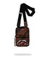 TRACOLLA SPRAYGROUND 8967 SMEARED GRUNGE BROWN BLACK CROSSBODY BAG