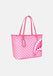 BORSA SPRAYGROUND 9320 SHOPPER PINK NEW CHECK FACES TOTE