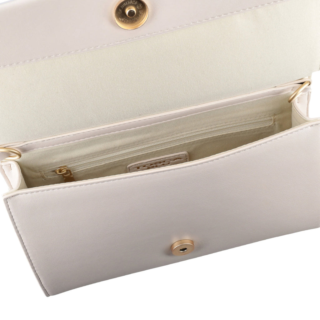 BORSA TOSCA BLU DETTAGLIO LOGO TONO SU TONO POCHETTE CON CATENA TS2516B03