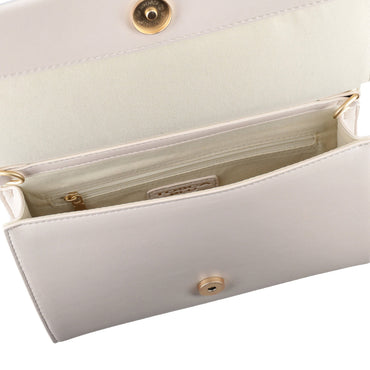 BORSA TOSCA BLU DETTAGLIO LOGO TONO SU TONO POCHETTE CON CATENA TS2516B03