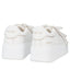 Sneaker Tosca Blu SS2603S025 Clara in pelle con fiocco di perle colore bianco