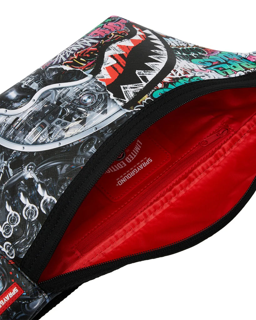 MARSUPIO SPRAYGROUND ART8050 SPLIT CYBERSHARK SAVVY CROSSBODY