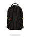 ZAINO SPRAYGROUND ART7736 SHARK CENTRAL YELLOW TAPE DLX SATIN BACKPACK