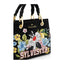 Borsa Braccialini Beth Bloom LT320 Gatto Silvestro Tote Medium in suede nero
