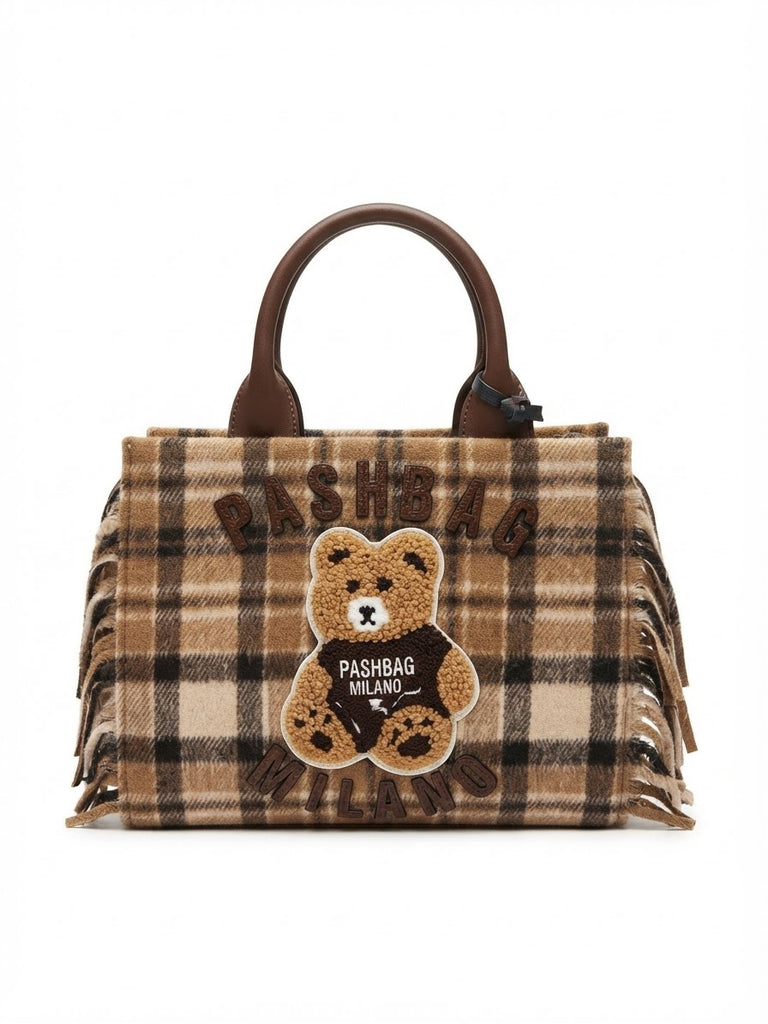 Borsa Pashbag Tote Mini Marge Shepherd Yard a tracolla con frange