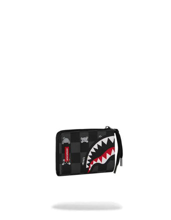 PORTAFOGLIO SPRAYGROUND 8917 GREY PEEKING CHARACTER CHECK