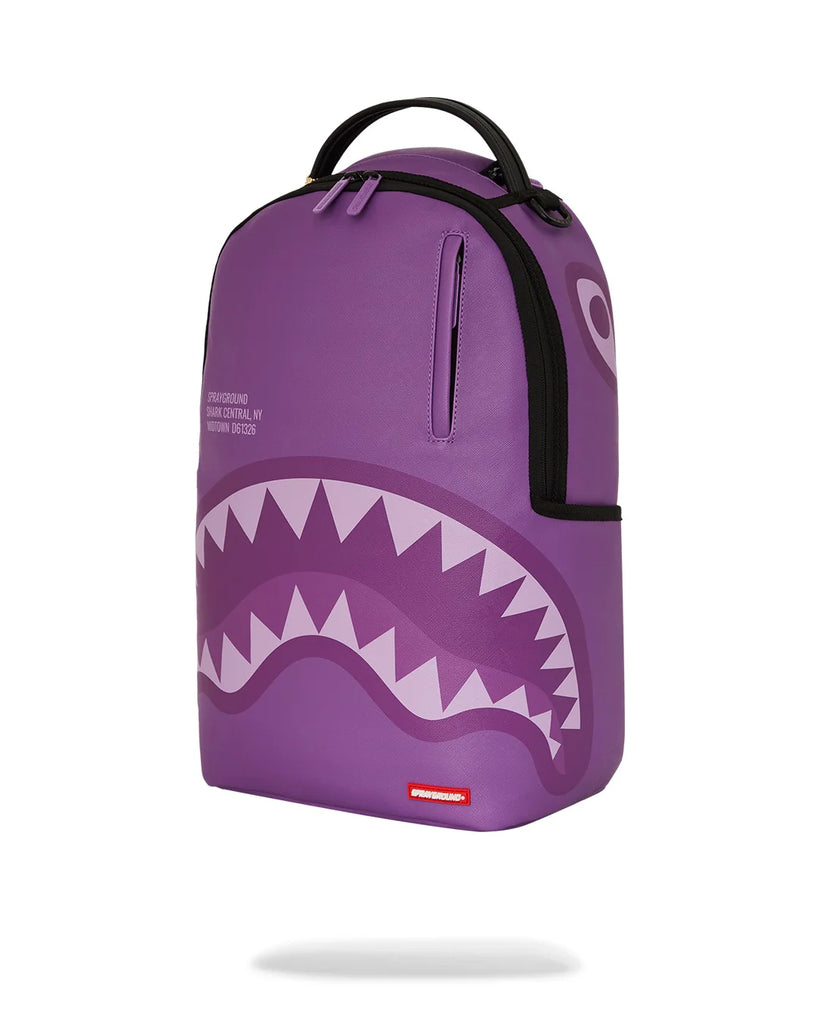 ZAINO SPRAYGROUND ART 7740 PURPLE SHARK CENTRAL DLXVS BACKPACK