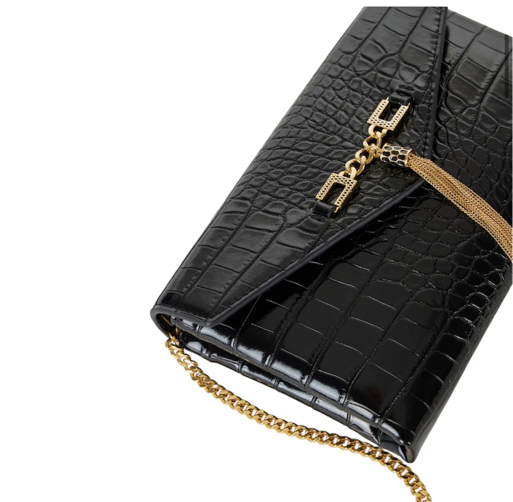 Borsa Elisabetta Franchi BS56A57E2 Pochette tracolla con catena groumette