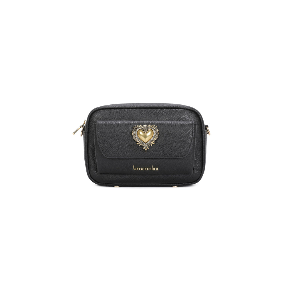 Borsa Braccialini Jinny Leather B18487 Tracolla con tasca Heart