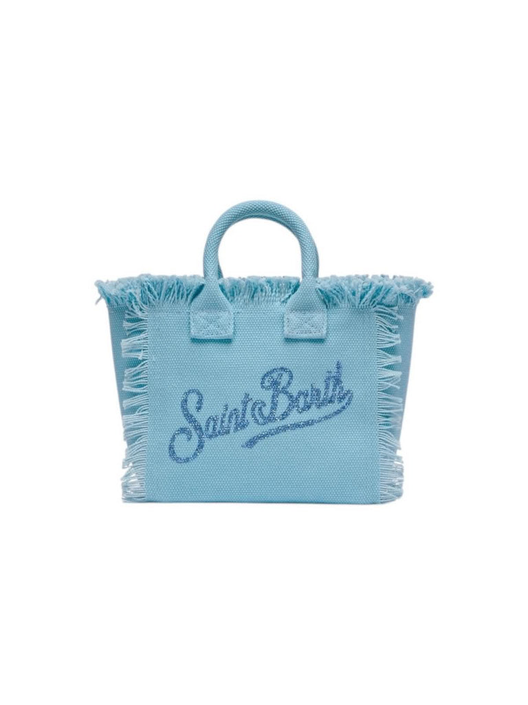 Borsa Saint Barth Vanity MIni Azzurra Con Strass VAMI001 00404L