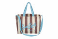 Borsa Saint Barth Essential Bag stripes panna e marrone EBAGN007 09185L