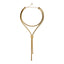 Collana Elisabetta Franchi CO57A57E2 con trama snake e logo