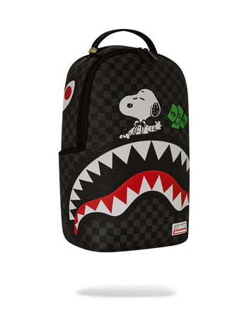 ZAINO SPRAYGROUND ART7741 SNOOPY TOP SHARK MONEY DLXSV BACKPACK