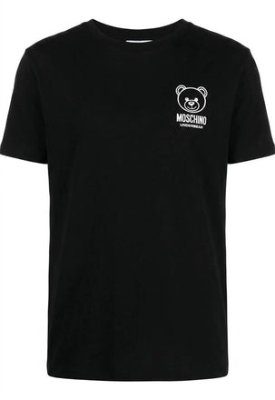 T-Shirt Moschino Con Orsetto Teddy Nera V1T0713