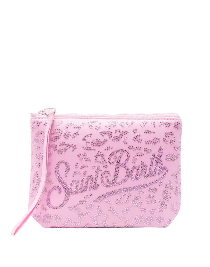 Pochette Saint Barth Con Strass Leopardato E Zebrato