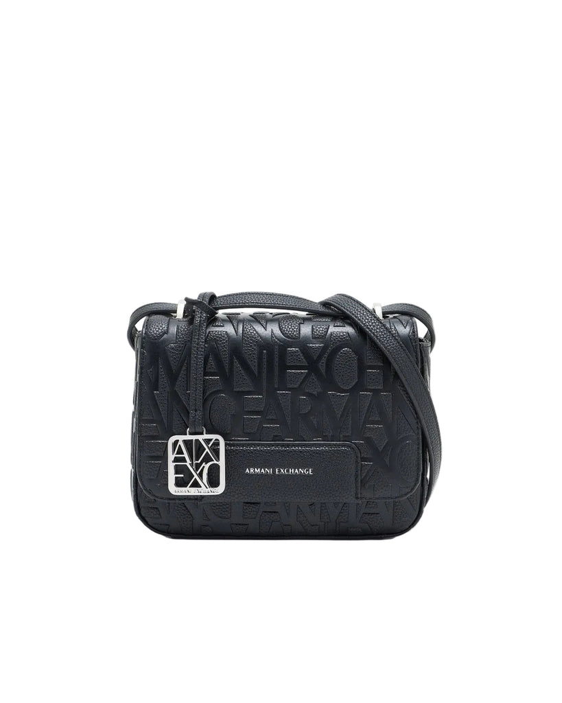 Borse Armani Exchange XW001577 AF15774 a tracolla con logo All-over opaca