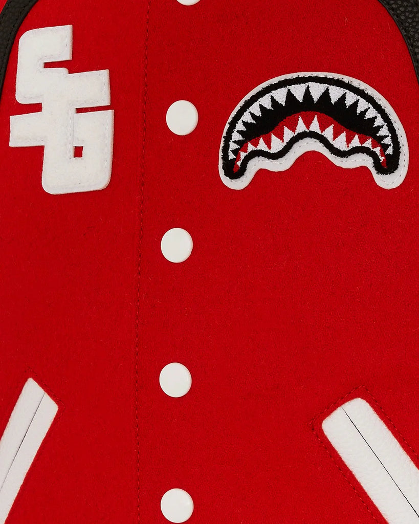 ZAINO SPRAYGROUND ART7150 VARSITY SHARK DLX BACKPACK