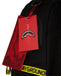 ZAINO SPRAYGROUND ART7736 SHARK CENTRAL YELLOW TAPE DLX SATIN BACKPACK