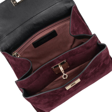 Borsa Tosca blu TF2641B47 a mano e a tracolla mini in suede Kimberly colore bordeaux