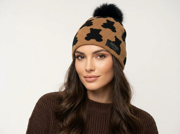 Cappello Pashbag 20429 Camel con Teddy