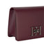 Borsa Elisabetta Franchi BS11A46E2 Rouge Noir a tracolla con girello logo in metallo