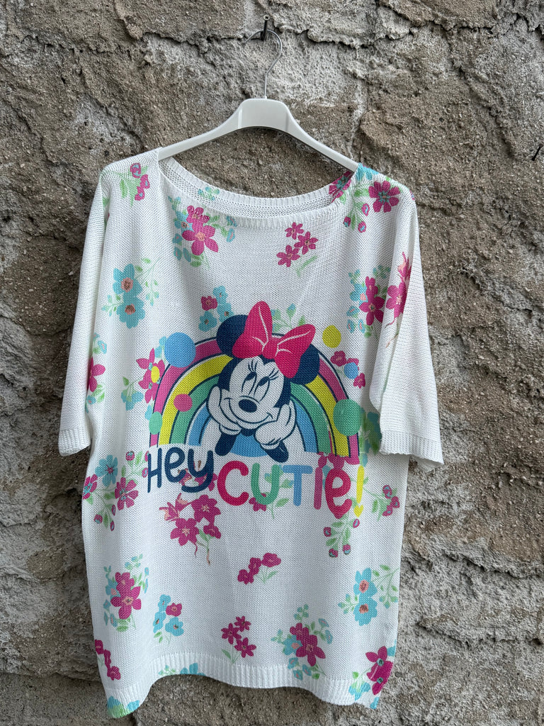 T-shirt in filo grafica fantasia