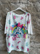 T-shirt in filo grafica fantasia