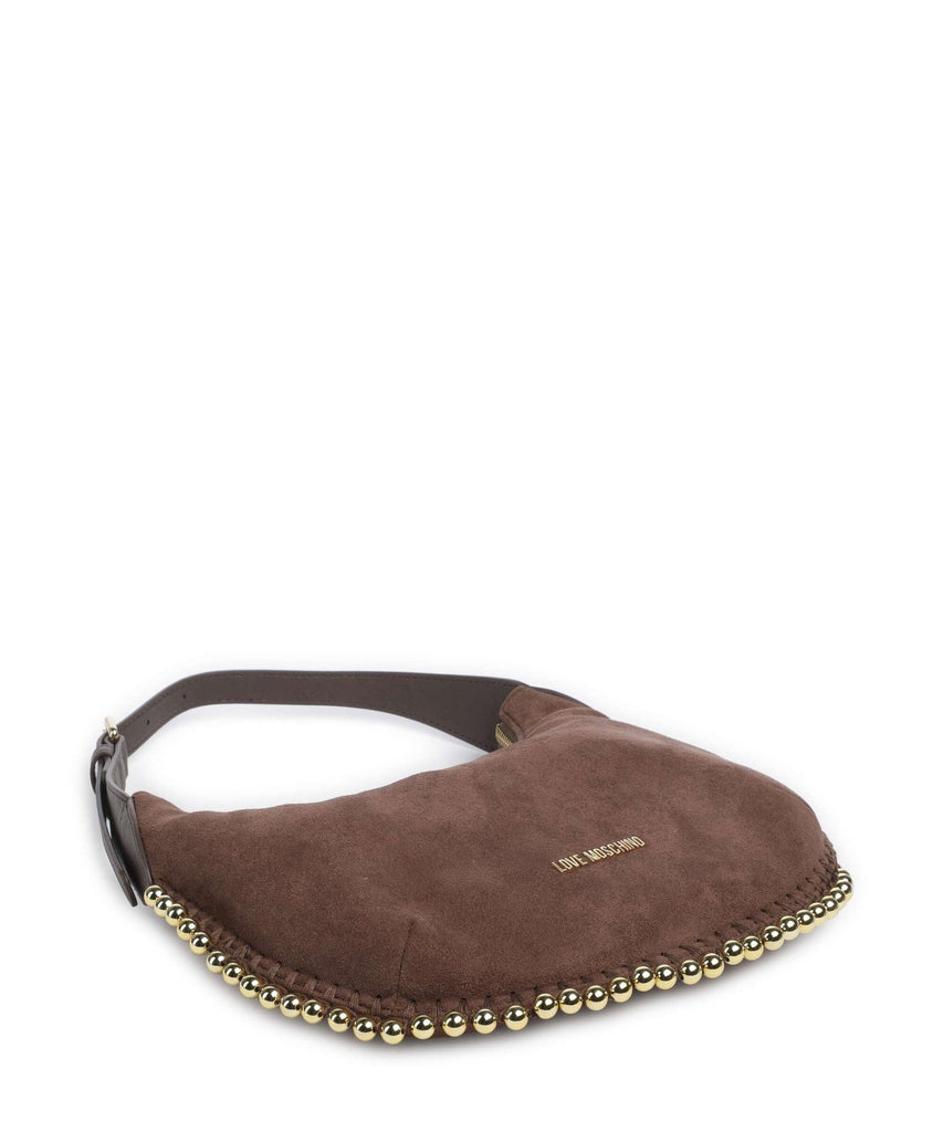 Borsa Love Moschino JC4129 con perline dorate in suede