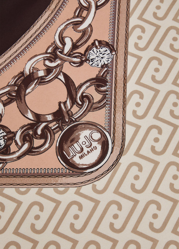 Foulard Liu-Jo  motivo logo e belts