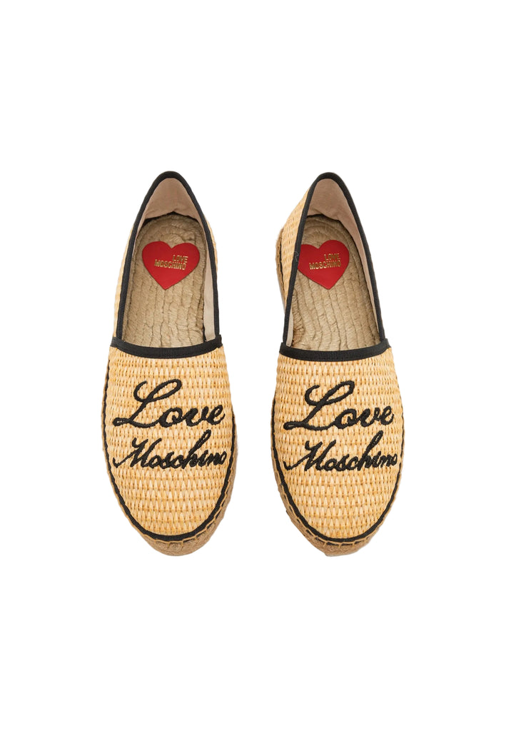 Scarpe Love Moschino JA1027 espadrillas in rafia