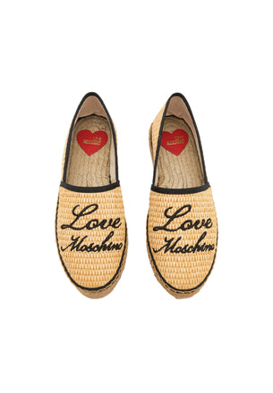 Scarpe Love Moschino JA1027 espadrillas in rafia